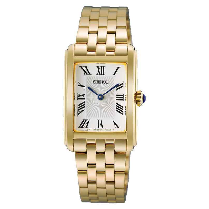Seiko HGG001P1 Damenuhr Quarz Rechteckig Goldfarben 4954628259424