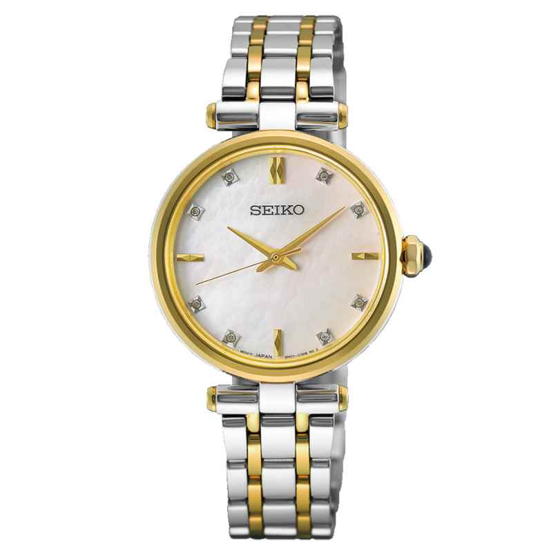 Seiko HGH007P1 Armbanduhr für Frauen Quarz Zweifarbig 4954628259400