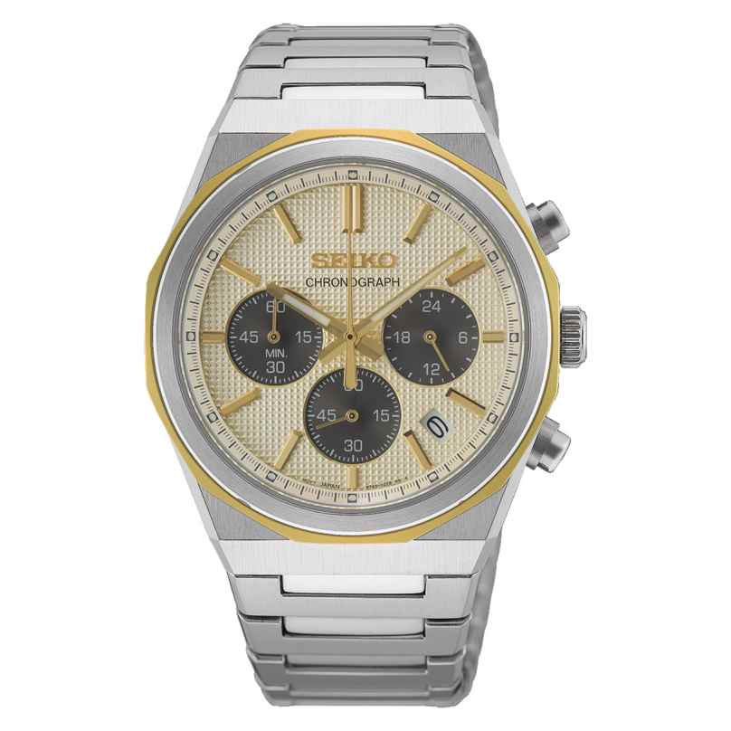 Seiko HGK001P1 Chronograph für Herren Quarz Zweifarbig 4954628259455