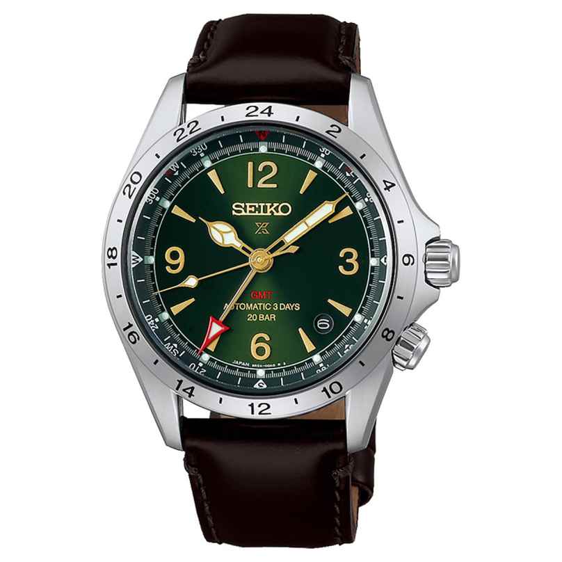 Seiko HBC007J1 Prospex Land Alpinist Automatikuhr GMT Braun/Grün 4954628259738