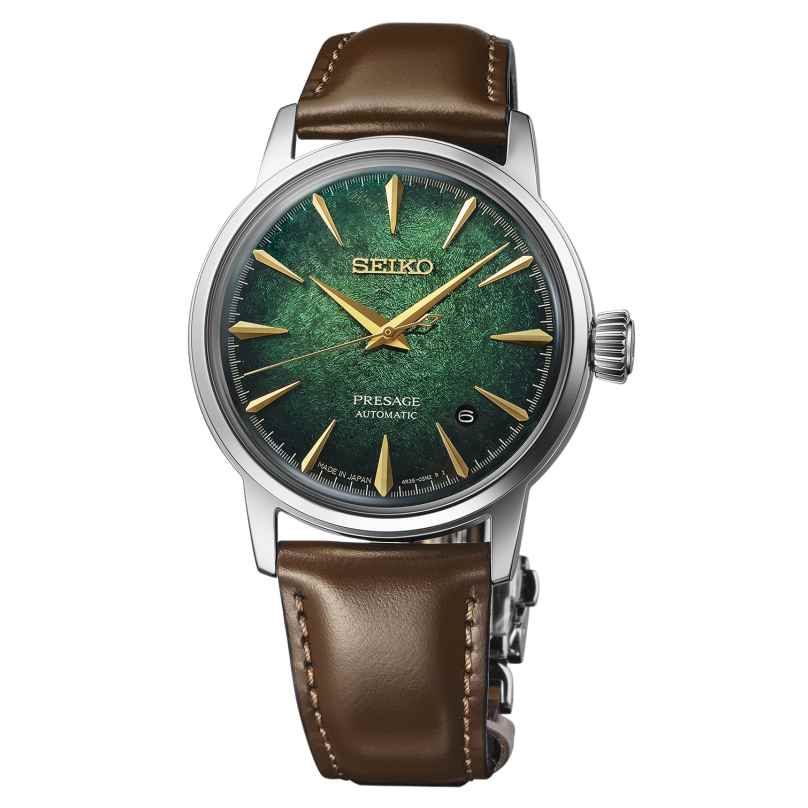 Seiko HCB002J1 Presage Herrenuhr Automatik Cocktail Time Braun/Grün 4954628258953