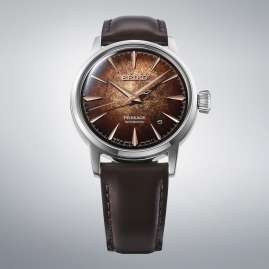 Seiko HCB003J1 Presage Herren-Automatikuhr Cocktail Time Dunkelbraun