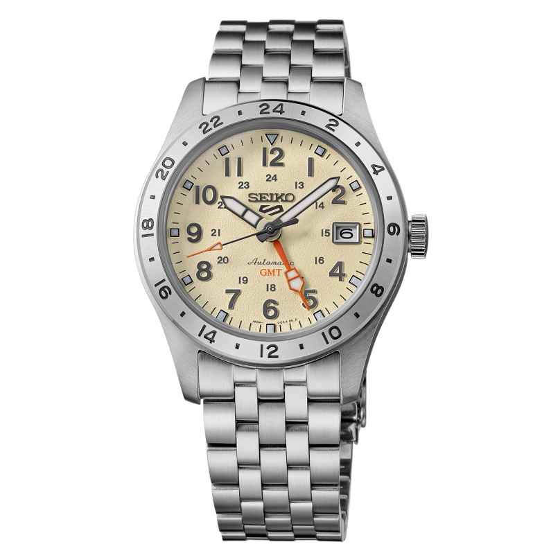 Seiko HDB002K1 Herrenarmbanduhr Automatik GMT Stahl/Beige 4954628259257