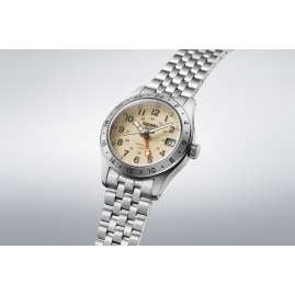 Seiko HDB002K1 Herrenarmbanduhr Automatik GMT Stahl/Beige
