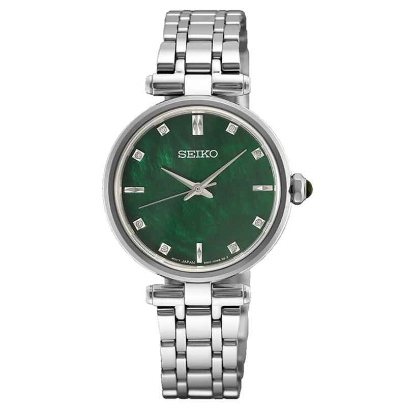 Seiko HGH006P1 Damen-Armbanduhr Quarz Stahl/Grün 4954628259394