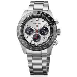 Seiko HBJ001P1 Prospex Speedtimer Men's Solar Chronograph Silver-Coloured