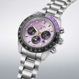 Seiko HBJ005P1 Prospex Speedtimer Herrenuhr Solar Chronograph Lila LE