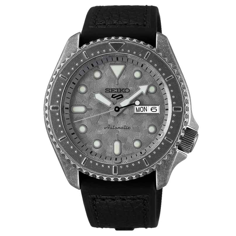 Seiko 5 Sports SRPE79K1 Automatic Men's Watch Black Leather 4954628235565