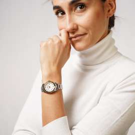 Seiko SUR466P1 Damen-Armbanduhr mit Saphirglas Bicolor