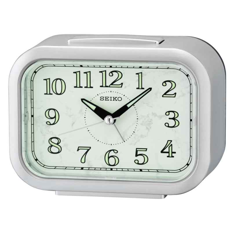 Seiko QHK056S Wecker mit Klingel-Alarm Goldfarben ohne Ticken 4517228837449