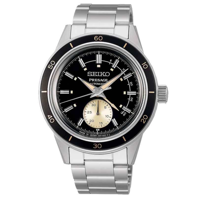Seiko SSA449J1 Presage Men's Wristwatch Automatic Style 60's Steel/Black 4954628245809