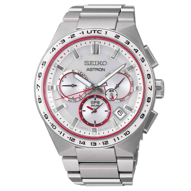 Seiko SSH133J1 Astron GPS Solar Dual Time Men's Watch Titanium LE 4954628249685