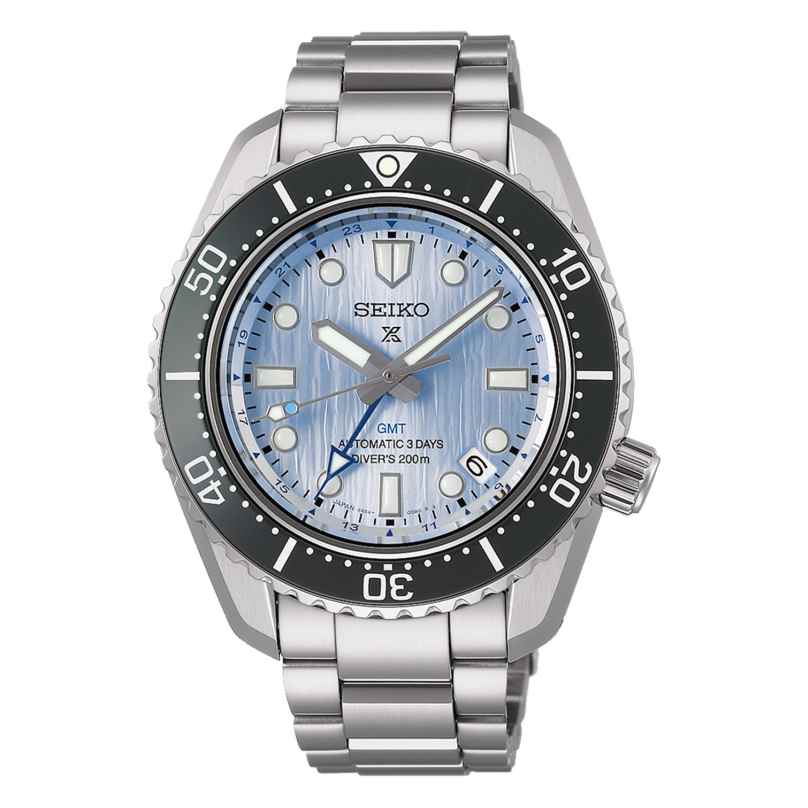 Seiko SPB385J1 Prospex Sea Herrenuhr Automatik GMT Eisblau Limited Edition 4954628250001