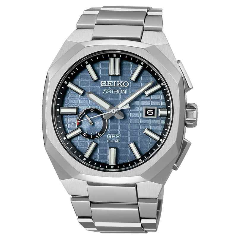 Seiko SSJ013J1 Astron GPS Solar Men's Watch Titanium Greyblue 4954628249876