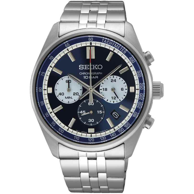Seiko Men´s Watch Chronograph Steel/Dark Blue SSB427P1 • uhrcenter