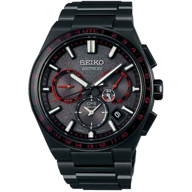Seiko SSH137J1 Astron GPS Solar Dual Time Men's Watch Titanium LE 4954628249944