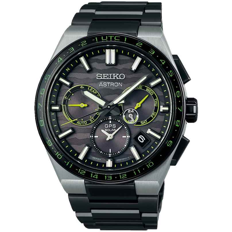 Seiko SSH139J1 Astron GPS Solar Dual Time Herren-Titanuhr Limited Edition 4954628249951