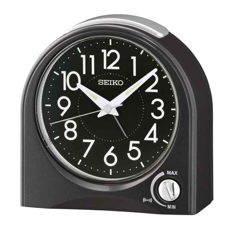 Seiko QHE204K Quartz Alarm Clock Black 4517228840890