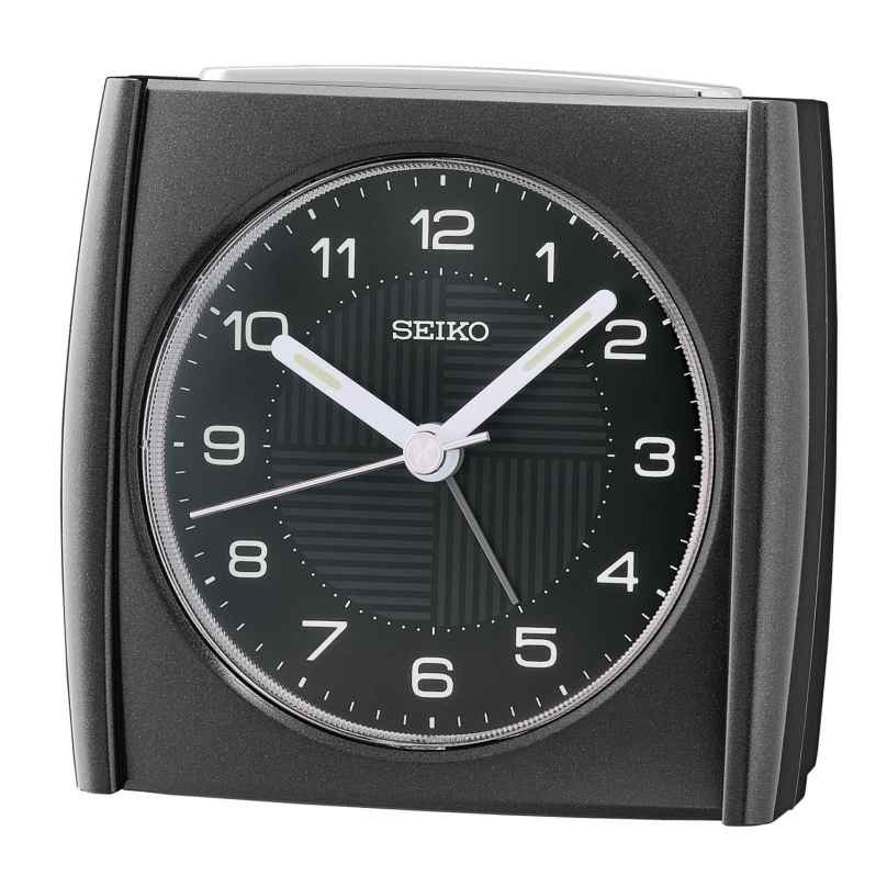 Seiko QHE205J Alarm Clock Quartz Small Black 4517228840838