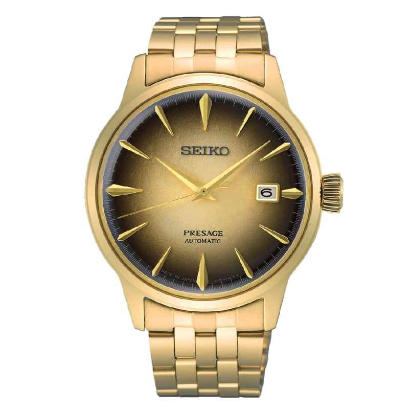 Seiko SRPK48J1 Presage Herrenuhr Automatik Cocktail Time Goldfarben/Braun 4954628251367