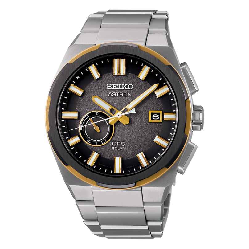 Seiko SSJ026J1 Astron GPS Solar Herrenuhr Titan Zweifarbig 4954628252876