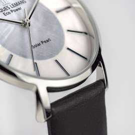 Jacques Lemans 1-2112A Eco-Power Damen-Armbanduhr Solar Schwarz