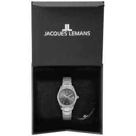 Jacques Lemans 1-2085.1E Damenuhr Derby Edelstahl/Grau