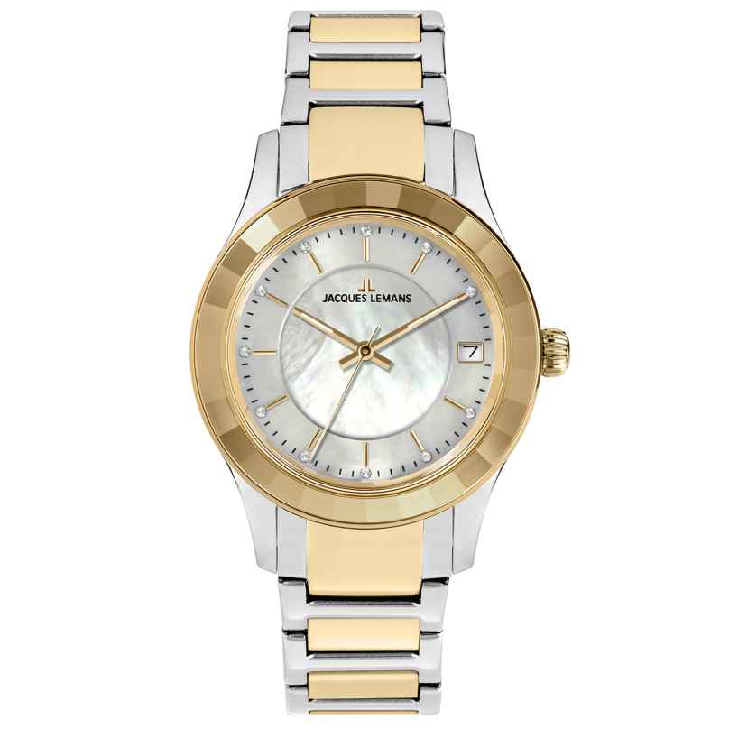 Jacques Lemans 1-2194F Women's Wristwatch Venice Two Tone 4040662183969