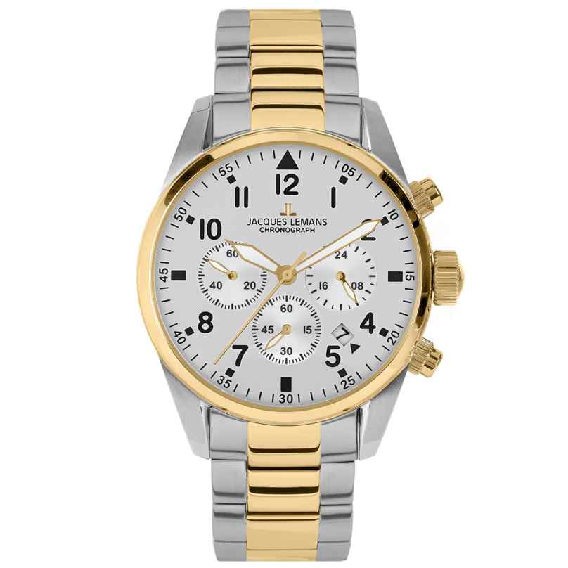 Jacques Lemans 42-2G Chronograph für Herren Sport Bicolor 4040662183662