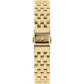 Jacques Lemans 1-2211H Women's Wristwatch Milano Gold Tone/Wine Red