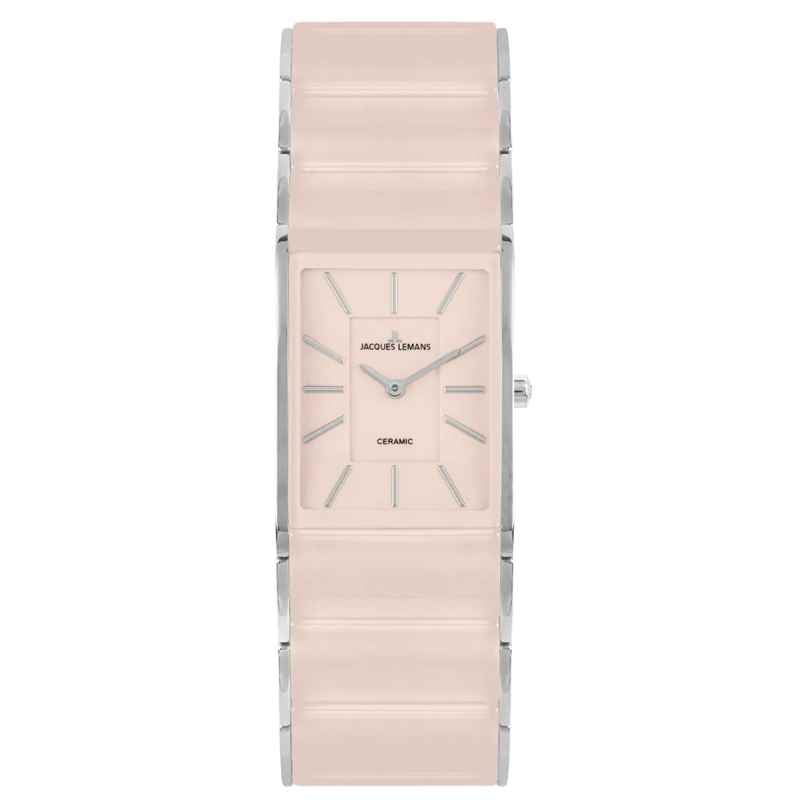 Jacques Lemans 1-1940P Keramik-Damenuhr Dublin Rosafarben 4040662188537