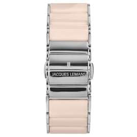 Jacques Lemans 1-1940P Keramik-Damenuhr Dublin Rosafarben