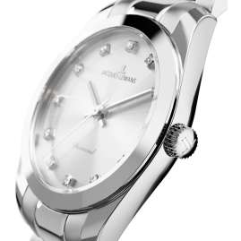 Jacques Lemans D-10A Damenuhr Diamond Watches Edelstahl/Silberfarben