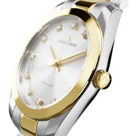 Jacques Lemans D-10C Damen-Uhr Diamond Watches Bicolor/Silberfarben