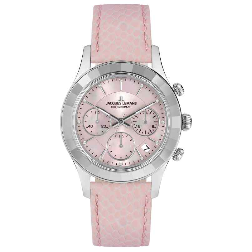 Jacques Lemans 1-2151D Women's Watch Chronograph Soft Pink 4040662178972