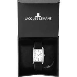 Jacques Lemans 1-2159C Herren-Armbanduhr Quarz Schwarz/Silberfarben