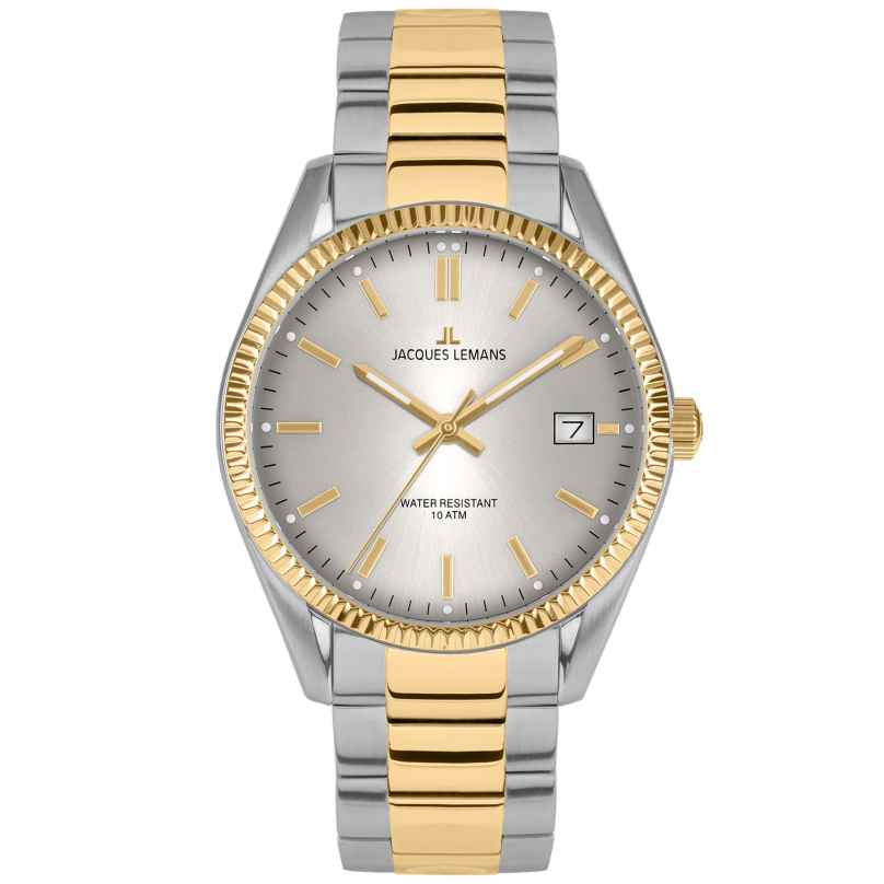 Jacques Lemans 50-4J Women's Wristwatch Derby Two-Colour/Light Grey 4040662179993