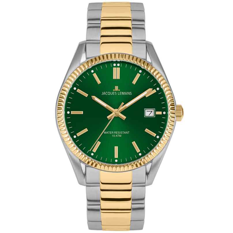 Jacques Lemans 50-4K Ladies' Watch Derby Two-Colour/Green 4040662180005