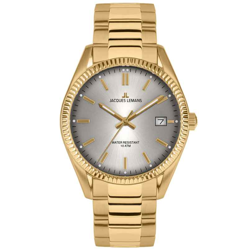 Jacques Lemans 50-4N Women's Quartz Watch Derby Gold Tone/Anthracite 4040662180029