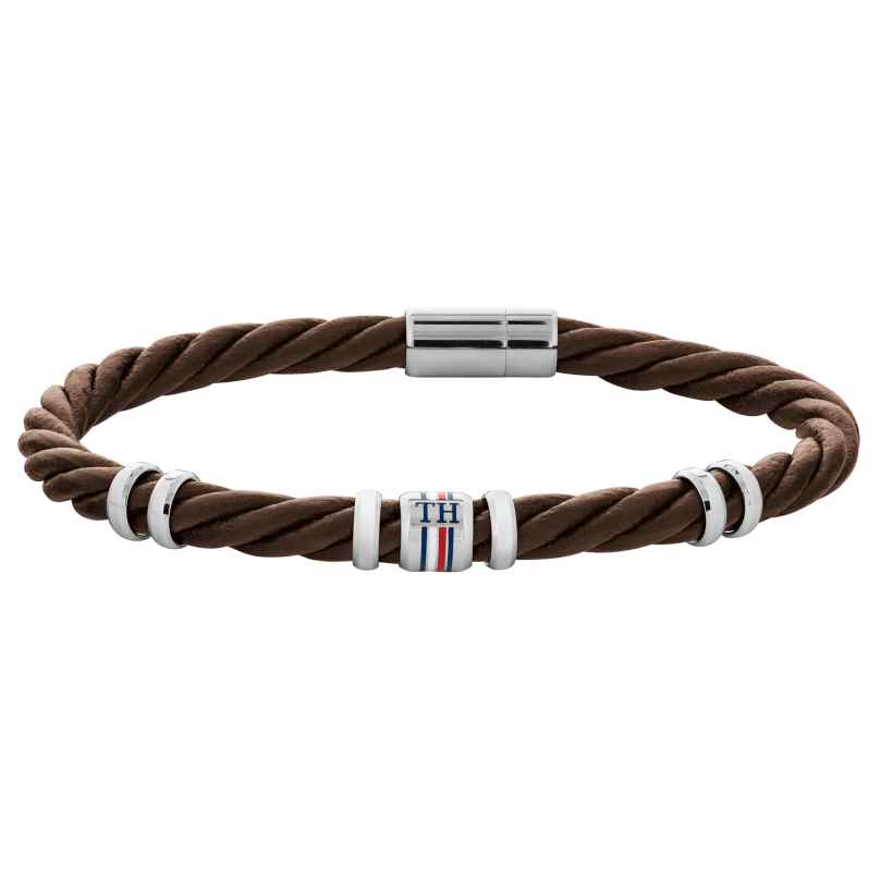 Tommy Hilfiger 2790200 Herren-Armband Leder Braun