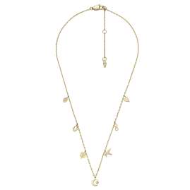 Fossil JF04120710 Women's Necklace Sutton Icons Stainless Steel Gold Tone