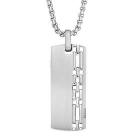 Fossil JF04211040 Men's Necklace Dog Tag Stainless Steel