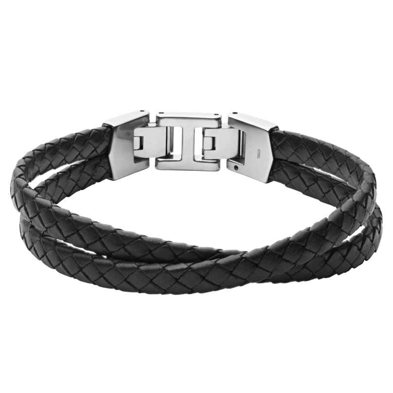 Fossil JF03684040 Men's Bracelet Vintage Casual Black Leather 4064092045505