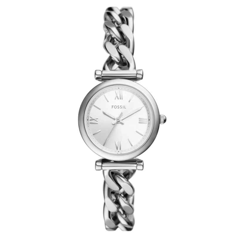Fossil ES5331 Ladies' Wristwatch Carlie Silver Tone 4064092268157