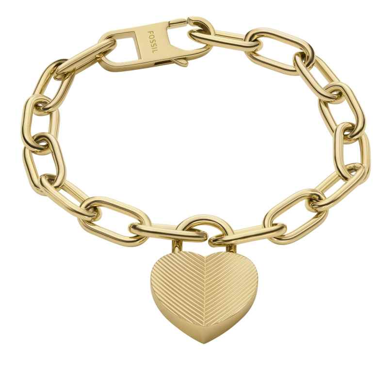 Fossil JF04658710 Women's Bracelet Heart Gold Tone 4064092268232