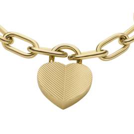 Fossil JF04658710 Women's Bracelet Heart Gold Tone
