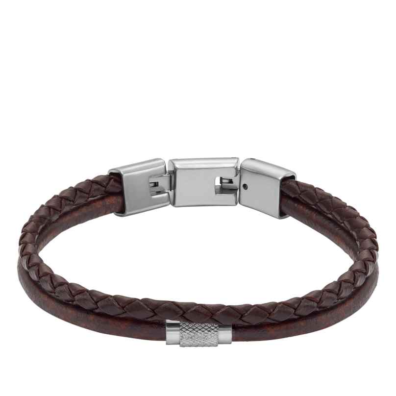 Fossil JF04702040 Men's Bracelet Brown Leather 4064092274073