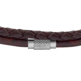 Fossil JF04702040 Men's Bracelet Brown Leather
