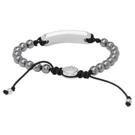 Diesel DX1359040 Men's Bracelet Hematite / Stainless steel
