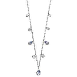 Viventy 782918 Damen-Halskette 925 Silber mit Blauen Tropfen
